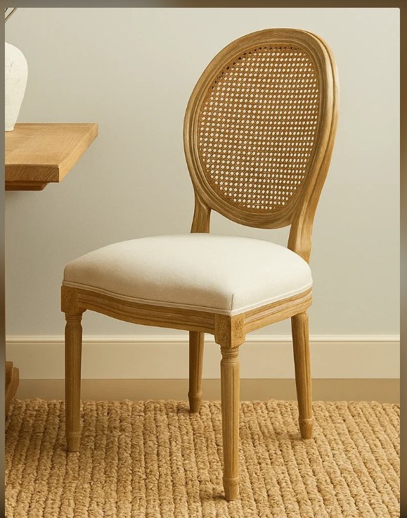 Beige Wooden Aura Classic Chair